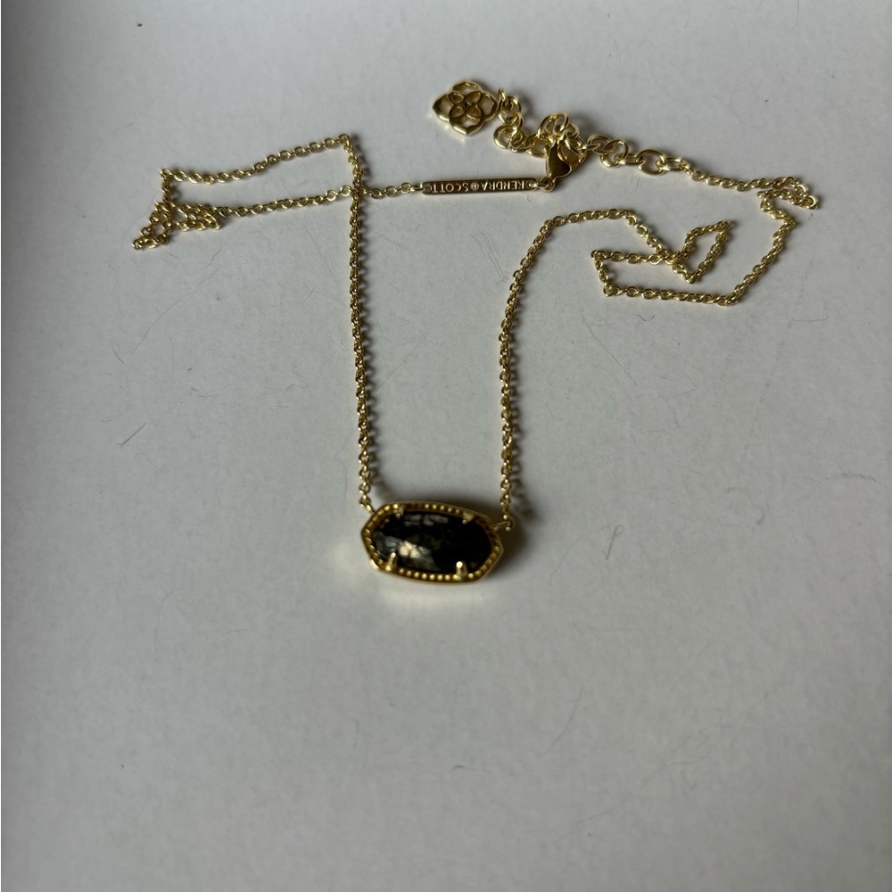 EUC Kendra Scott Gold and Pyrite Necklace